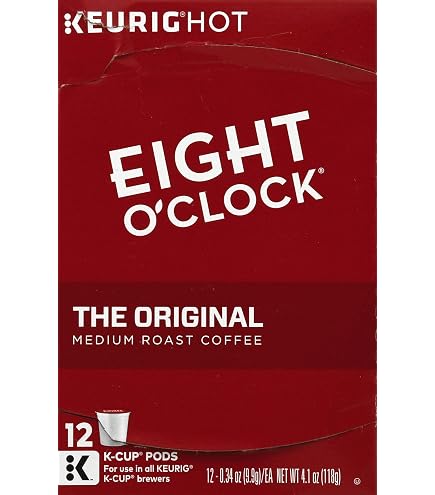 Amazon.com: EIGHT O CLOCK 100% COLOMBIAN PEAKS K CUP COFFEE